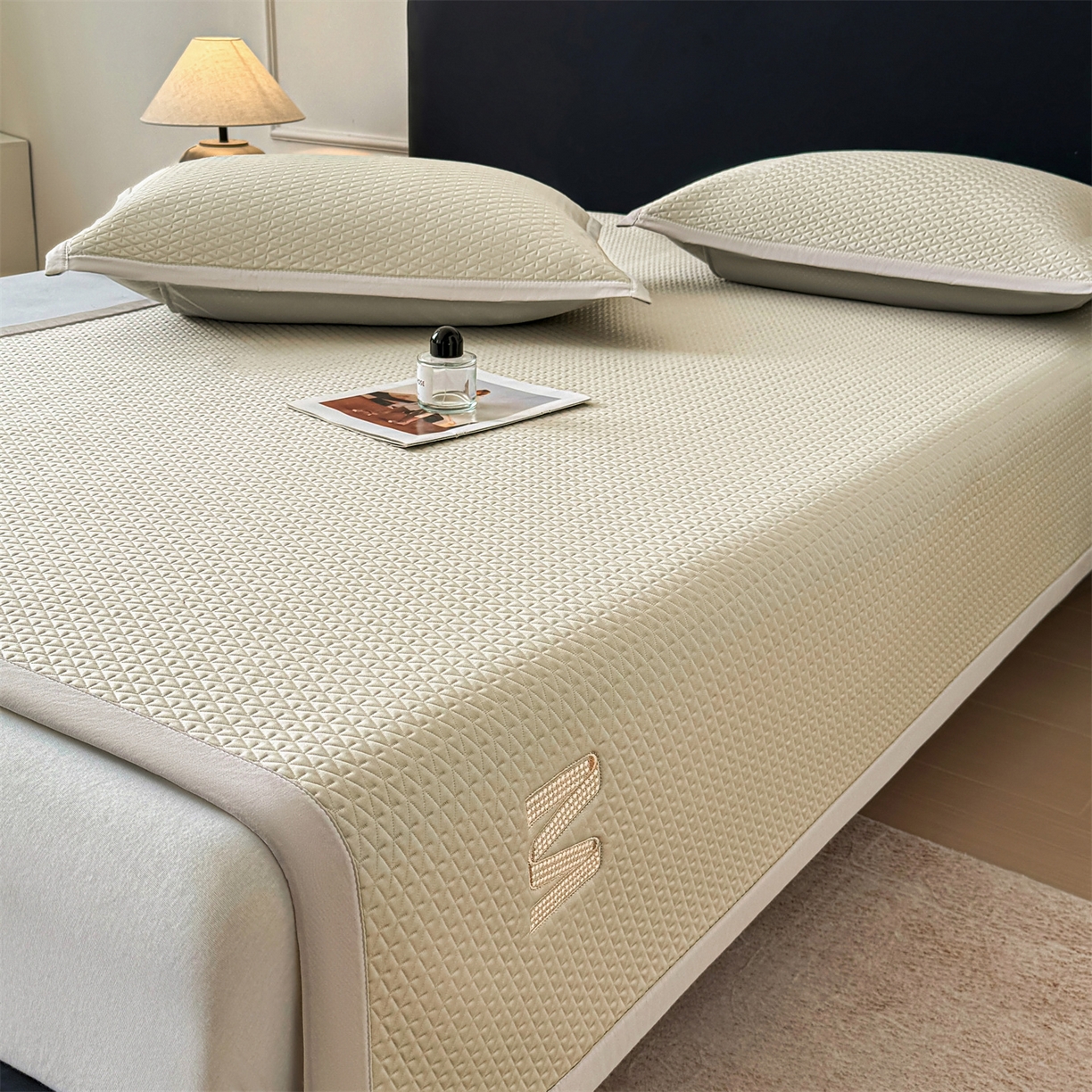 91家纺网 家纺一手货源 找家纺 （总）鑫姿席业 2026新款夏季高端竹席pe藤席空调软席可水洗席子凉席-慕尚M纹