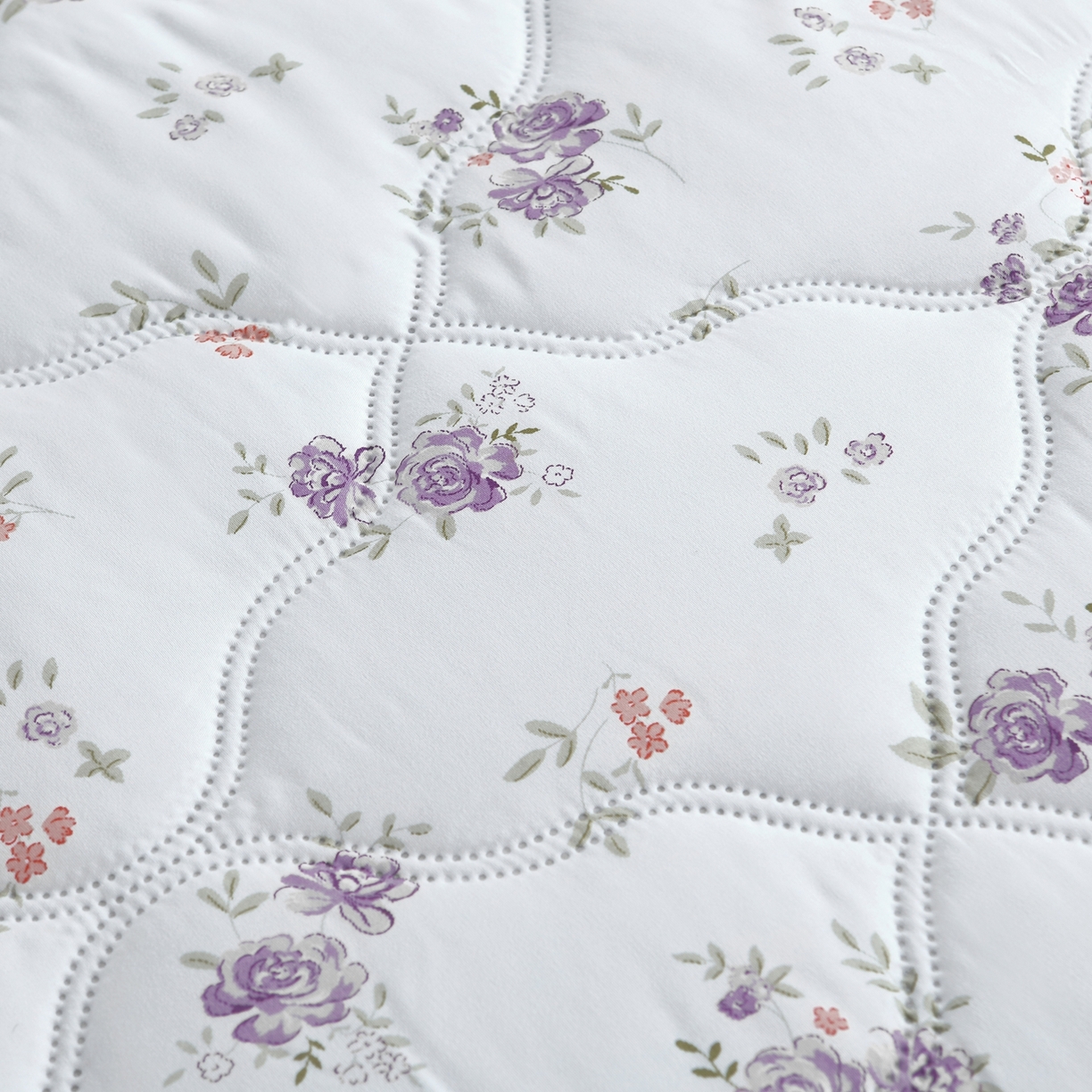 91家纺网 家纺一手货源 找家纺 好欣怡 2026新款水洗棉夏被 紫樱漫