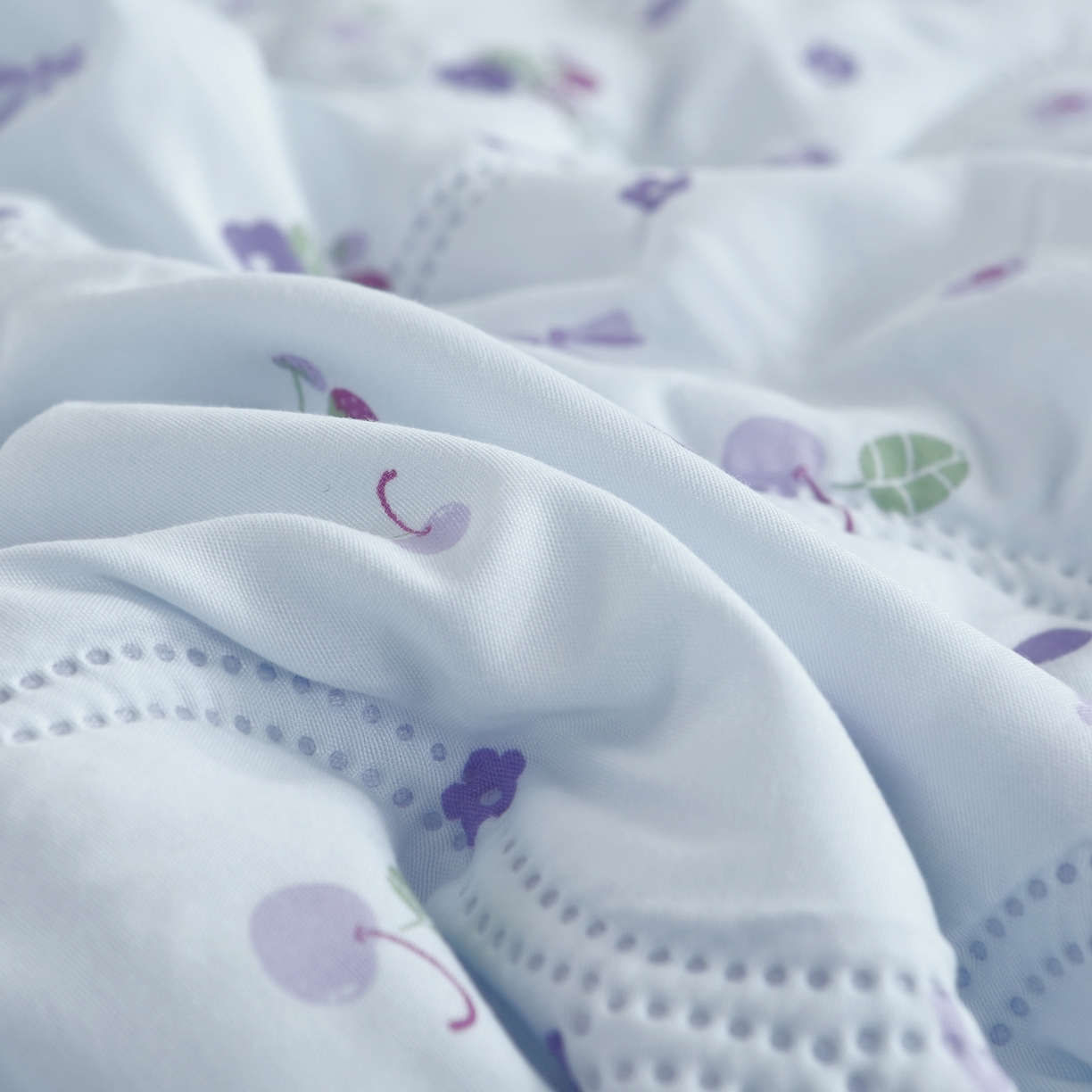 91家纺网 家纺一手货源 找家纺 好欣怡 2026新款水洗棉夏被 紫芋星梦