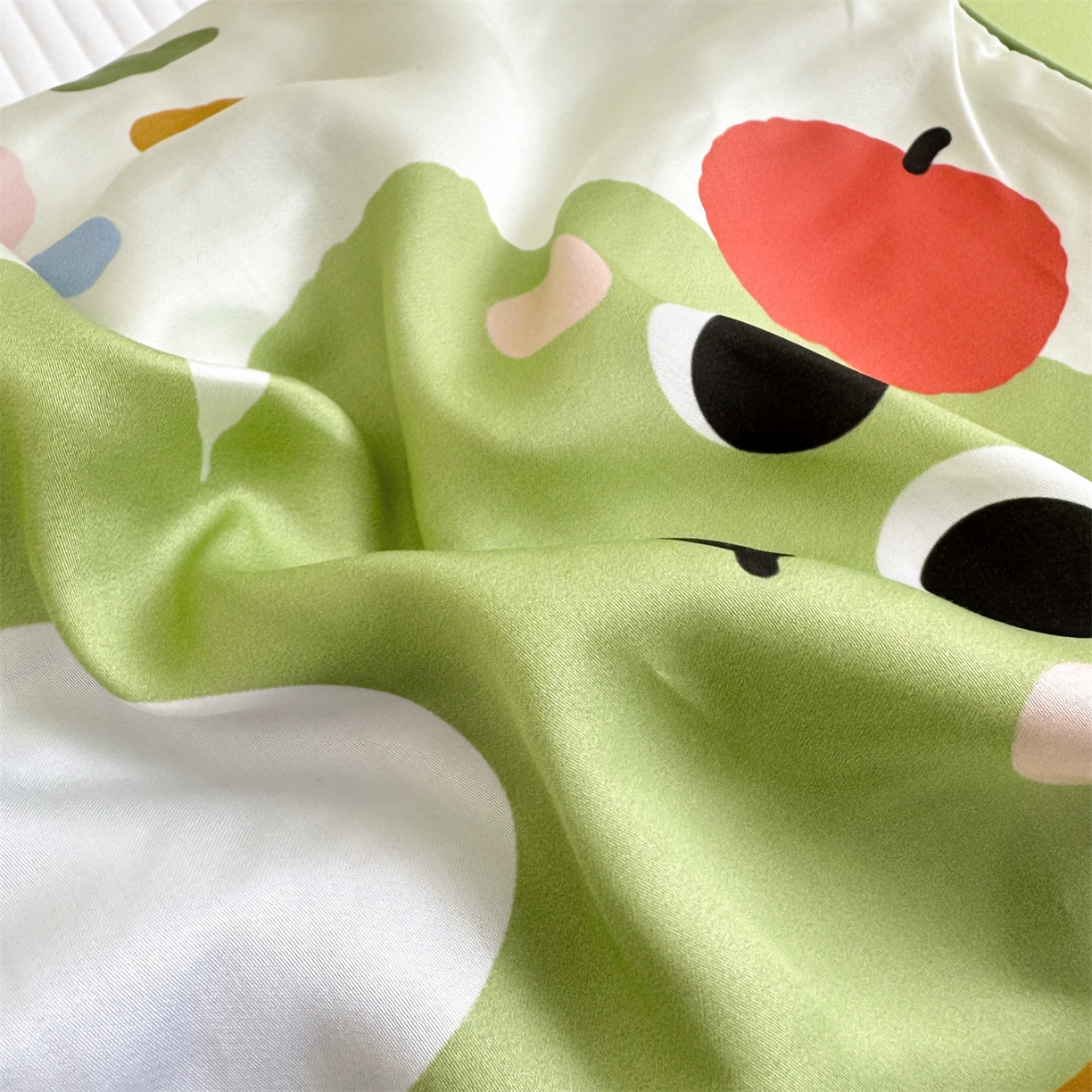 91家纺网 家纺一手货源 找家纺 雯豆家纺 2026新款60支蓝精天丝枕套儿童卡通枕芯定位大版枕头套 天丝-小恐龙