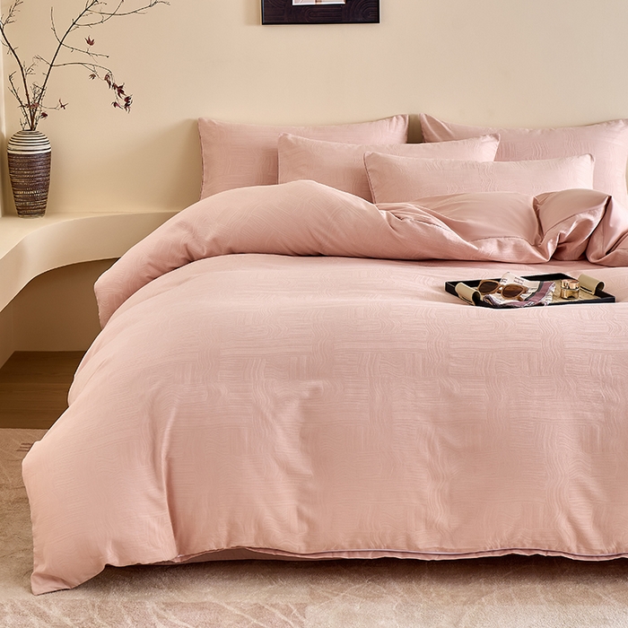 91家纺网 家纺一手货源 找家纺 （总）九沐良品 2026新款A类60支全棉纯棉贡缎大提花四件套