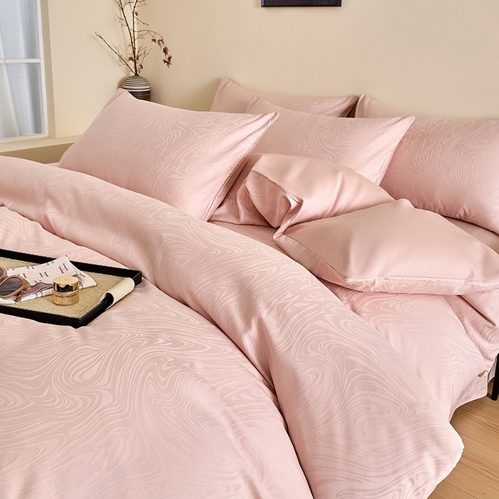 91家纺网 家纺一手货源 找家纺 （总）九沐良品 2026新款A类60支全棉纯棉贡缎大提花四件套