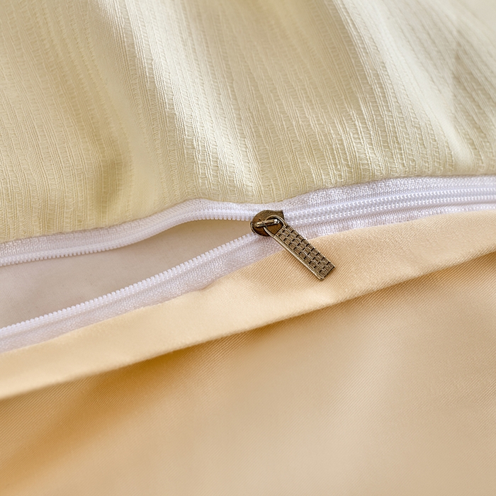 91家纺网 家纺一手货源 找家纺 九沐良品 2026新款A类60支全棉纯棉贡缎大提花四件套 佐冉-米白