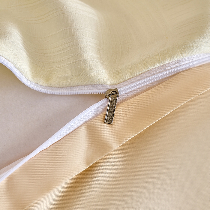 91家纺网 家纺一手货源 找家纺 九沐良品 2026新款A类60支全棉纯棉贡缎大提花四件套 幻纤影-米白