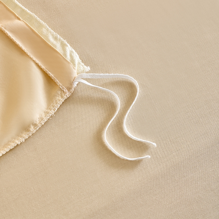 91家纺网 家纺一手货源 找家纺 九沐良品 2026新款A类60支全棉纯棉贡缎大提花四件套 幻纤影-米白