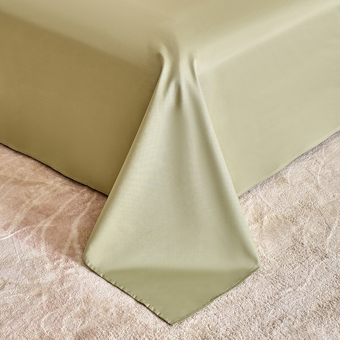 91家纺网 家纺一手货源 找家纺 九沐良品 2026新款A类60支全棉纯棉贡缎大提花四件套 幻纤影-绿