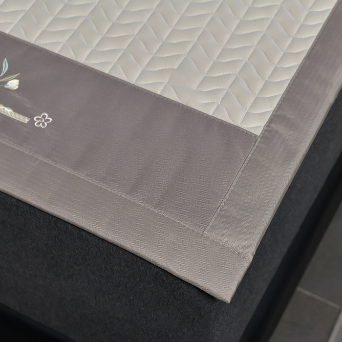 91家纺网 家纺一手货源 找家纺 小牛席业 2026新款CR冷感乳胶席系列凉席藤席冰藤席竹席空调席草席冰丝席豆豆席乳胶席三件套 CR冷感乳胶席系列（烟灰）