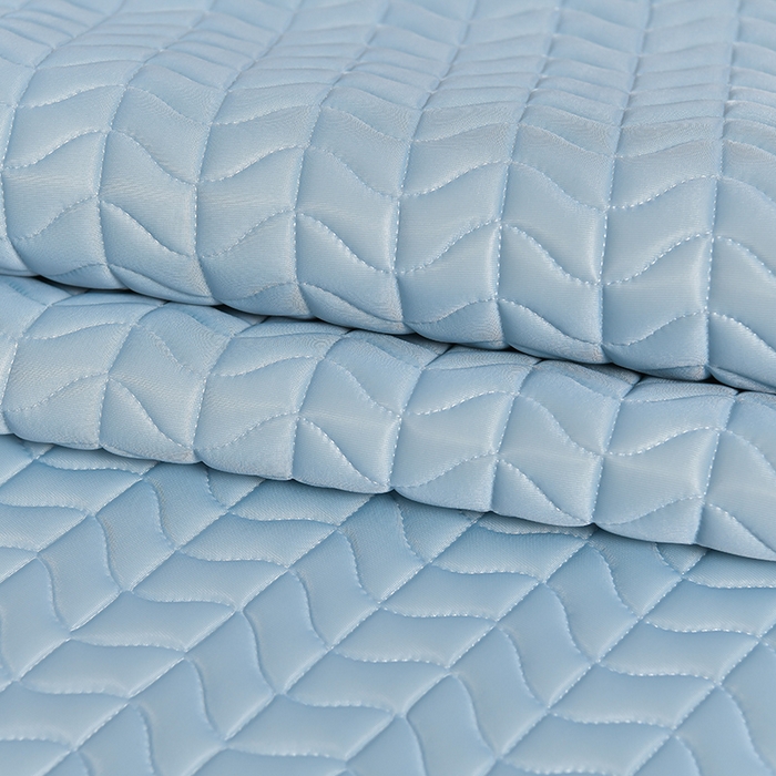 91家纺网 家纺一手货源 找家纺 小牛席业 2026新款CR冷感乳胶席系列凉席藤席冰藤席竹席空调席草席冰丝席豆豆席乳胶席三件套 CR冷感乳胶席系列（冰川蓝）