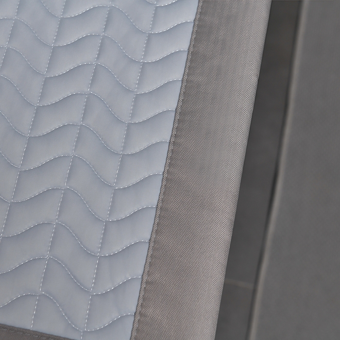 91家纺网 家纺一手货源 找家纺 小牛席业 2026新款CR冷感乳胶席系列凉席藤席冰藤席竹席空调席草席冰丝席豆豆席乳胶席三件套 CR冷感乳胶席系列（亮灰）