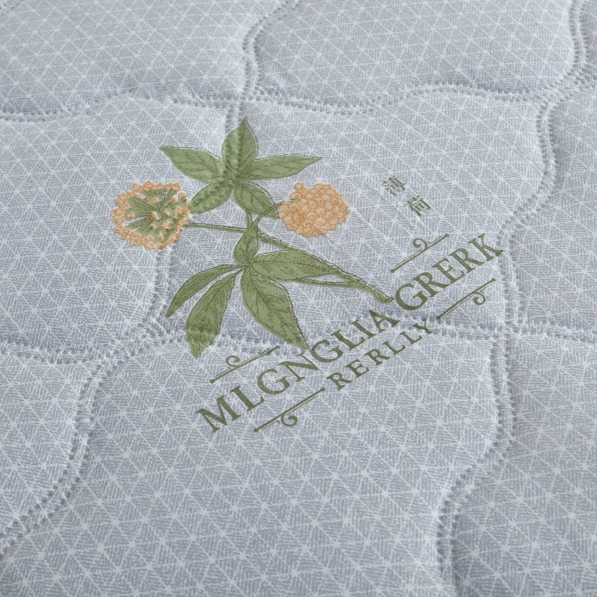 91家纺网 家纺一手货源 找家纺 好欣怡家纺 2026新款海藻棉夏被夏凉被 灰橘诗