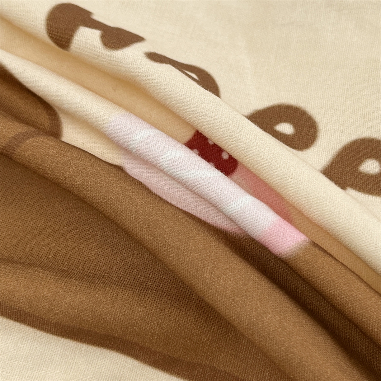 91家纺网 家纺一手货源 找家纺 雯豆家纺 2026新款全棉双层纱布枕套儿童卡通枕芯定位纯棉大版枕头套 双层纱-腊肠狗