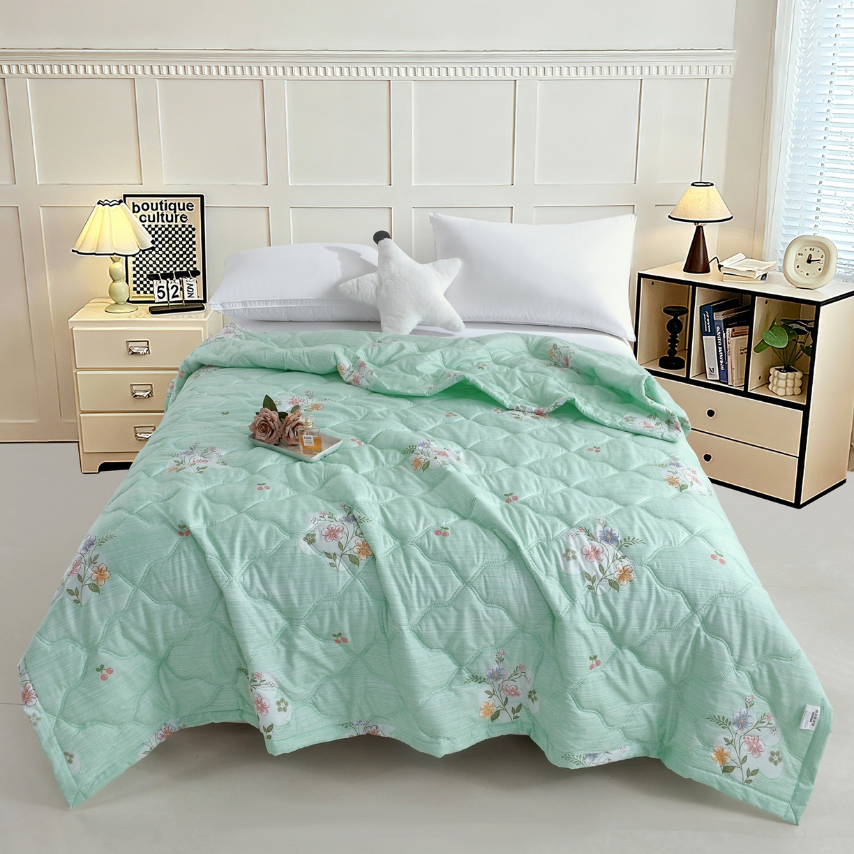 好欣怡家纺 2026新款海藻棉夏被夏凉被 浅草序