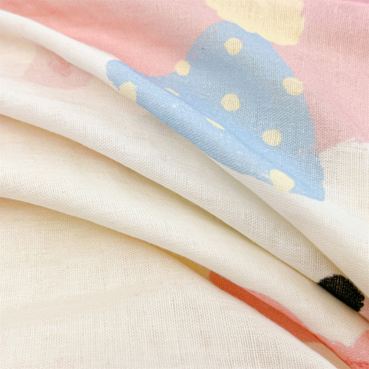 91家纺网 家纺一手货源 找家纺 雯豆家纺 2026新款全棉双层纱布枕套儿童卡通枕芯定位纯棉大版枕头套 双层纱-泡芙西高地