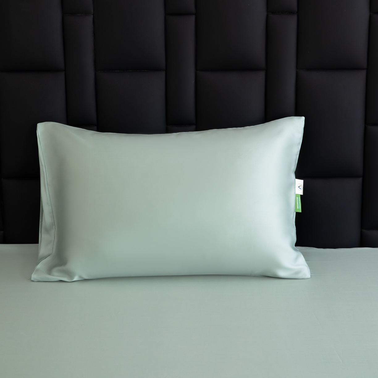 91家纺网 家纺一手货源 找家纺 眠博士 2026新款60S莱赛尔天丝枕套单品枕套单件 60S天丝枕套-薄荷绿