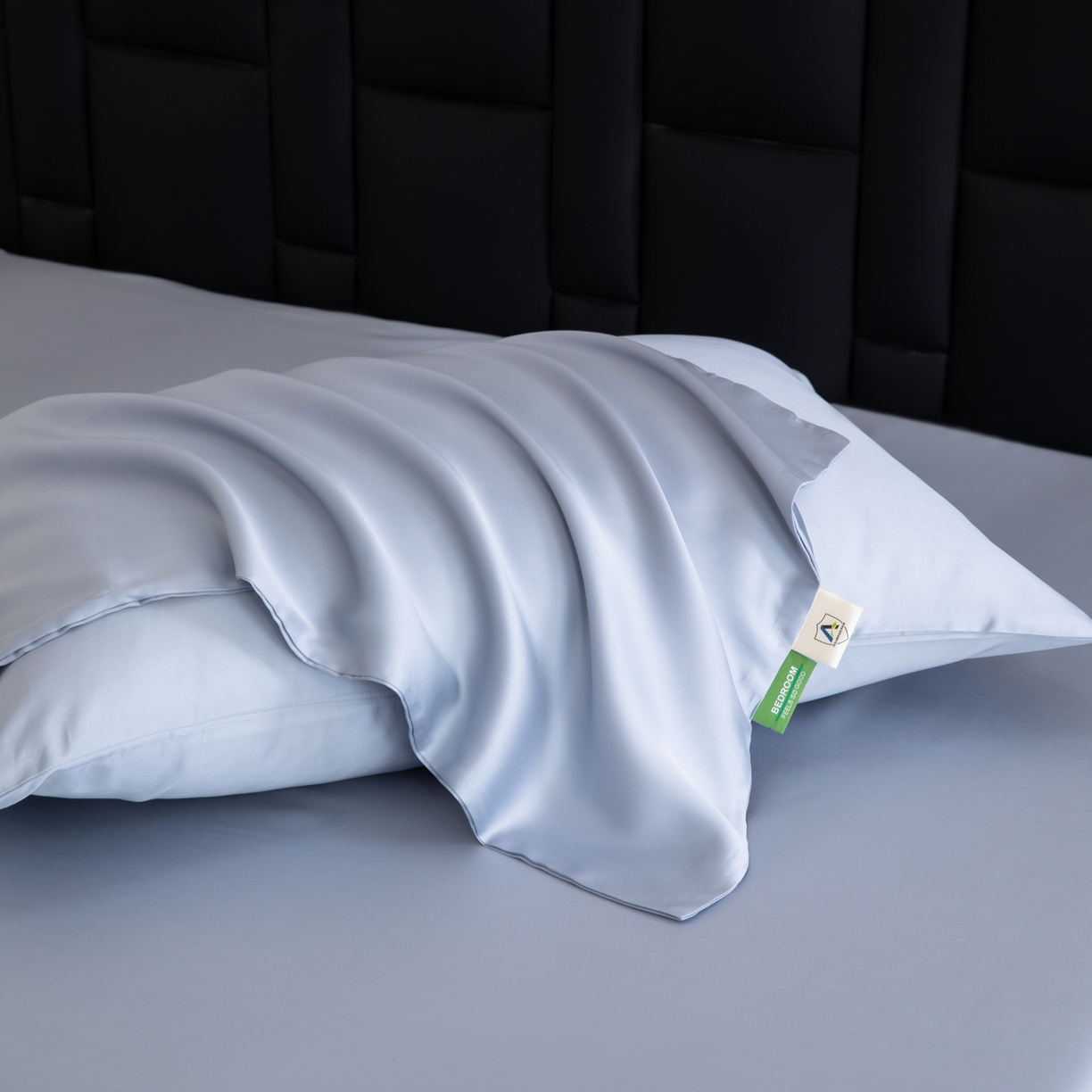 91家纺网 家纺一手货源 找家纺 眠博士 2026新款60S莱赛尔天丝枕套单品枕套单件 60S天丝枕套-黄昏蓝