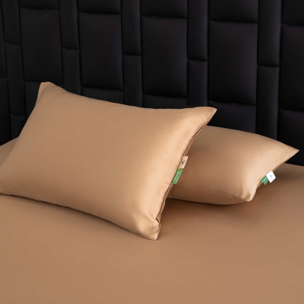 91家纺网 家纺一手货源 找家纺 眠博士 2026新款60S莱赛尔天丝枕套单品枕套单件 60S天丝枕套-金咖