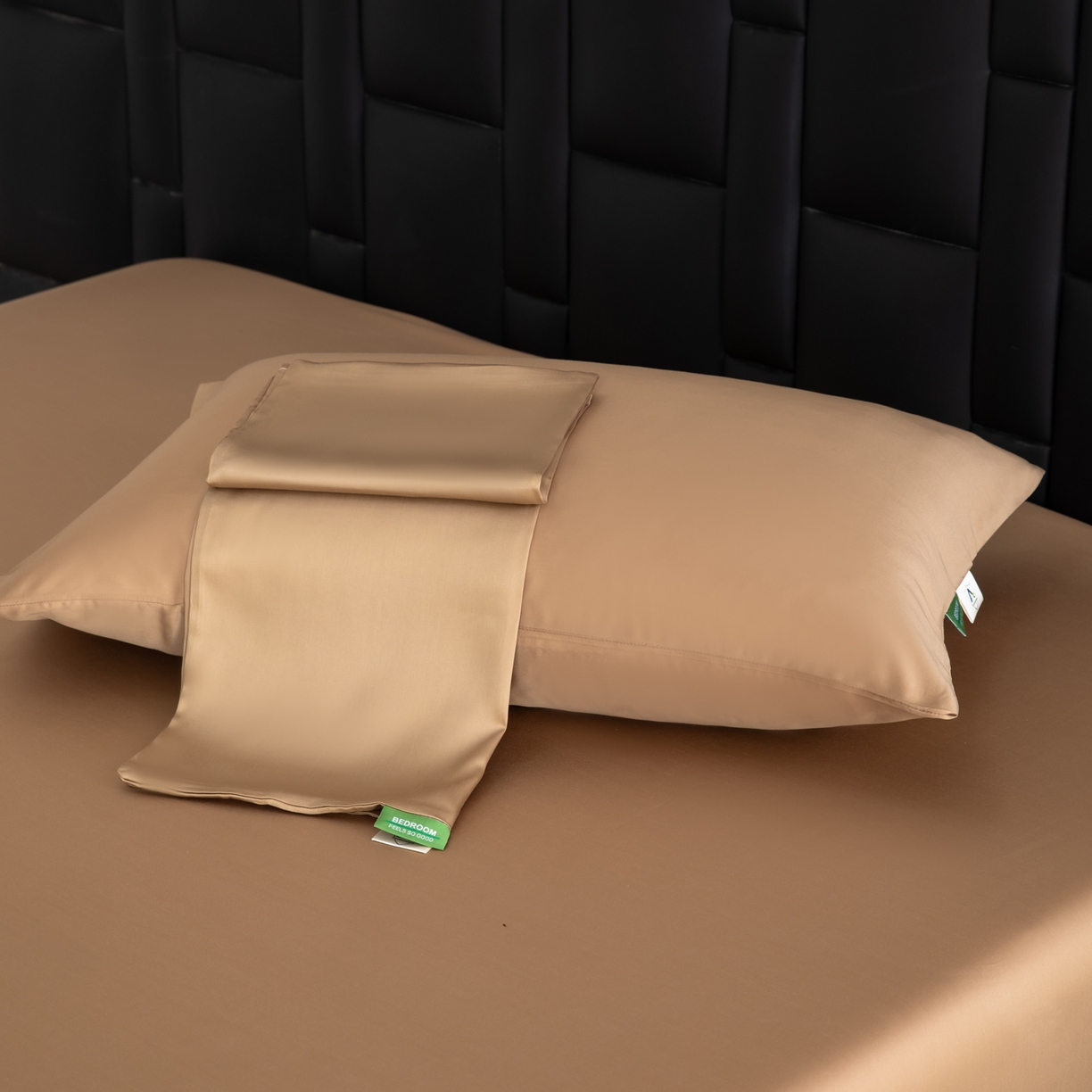 91家纺网 家纺一手货源 找家纺 眠博士 2026新款60S莱赛尔天丝枕套单品枕套单件 60S天丝枕套-金咖