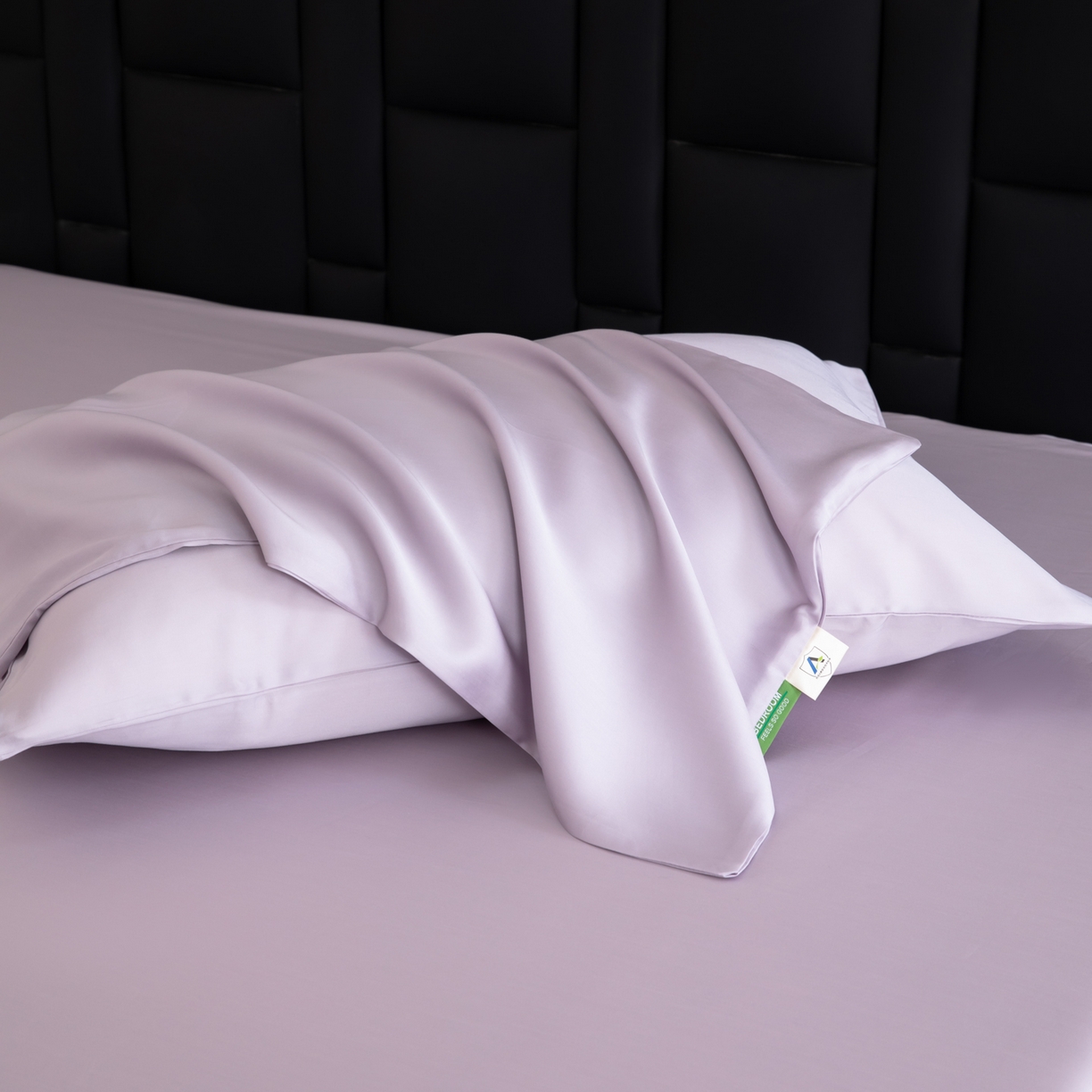 91家纺网 家纺一手货源 找家纺 眠博士 2026新款60S莱赛尔天丝枕套单品枕套单件 60S天丝枕套-迷香紫