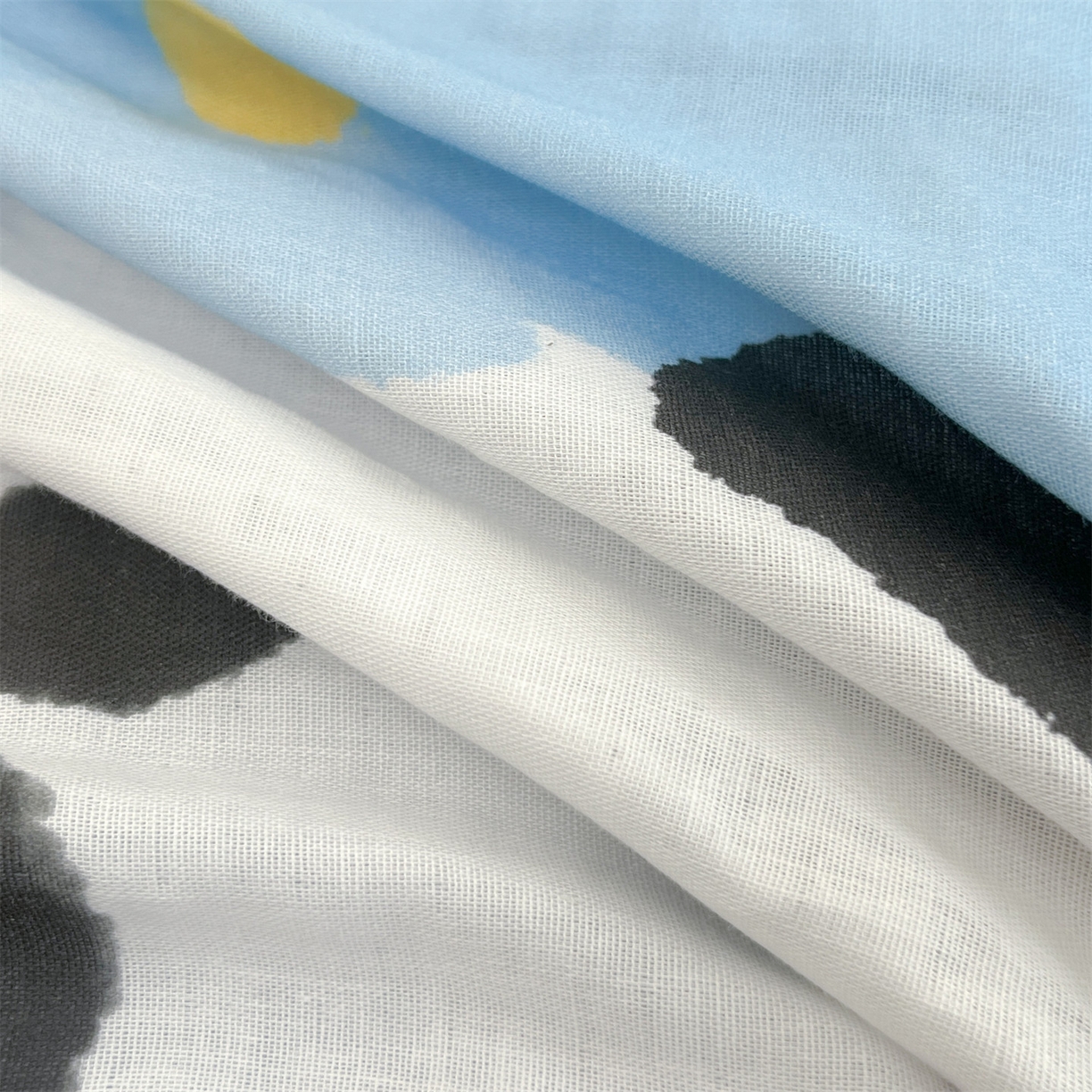 91家纺网 家纺一手货源 找家纺 雯豆家纺 2026新款全棉双层纱布枕套儿童卡通枕芯定位纯棉大版枕头套 双层纱-小熊猫