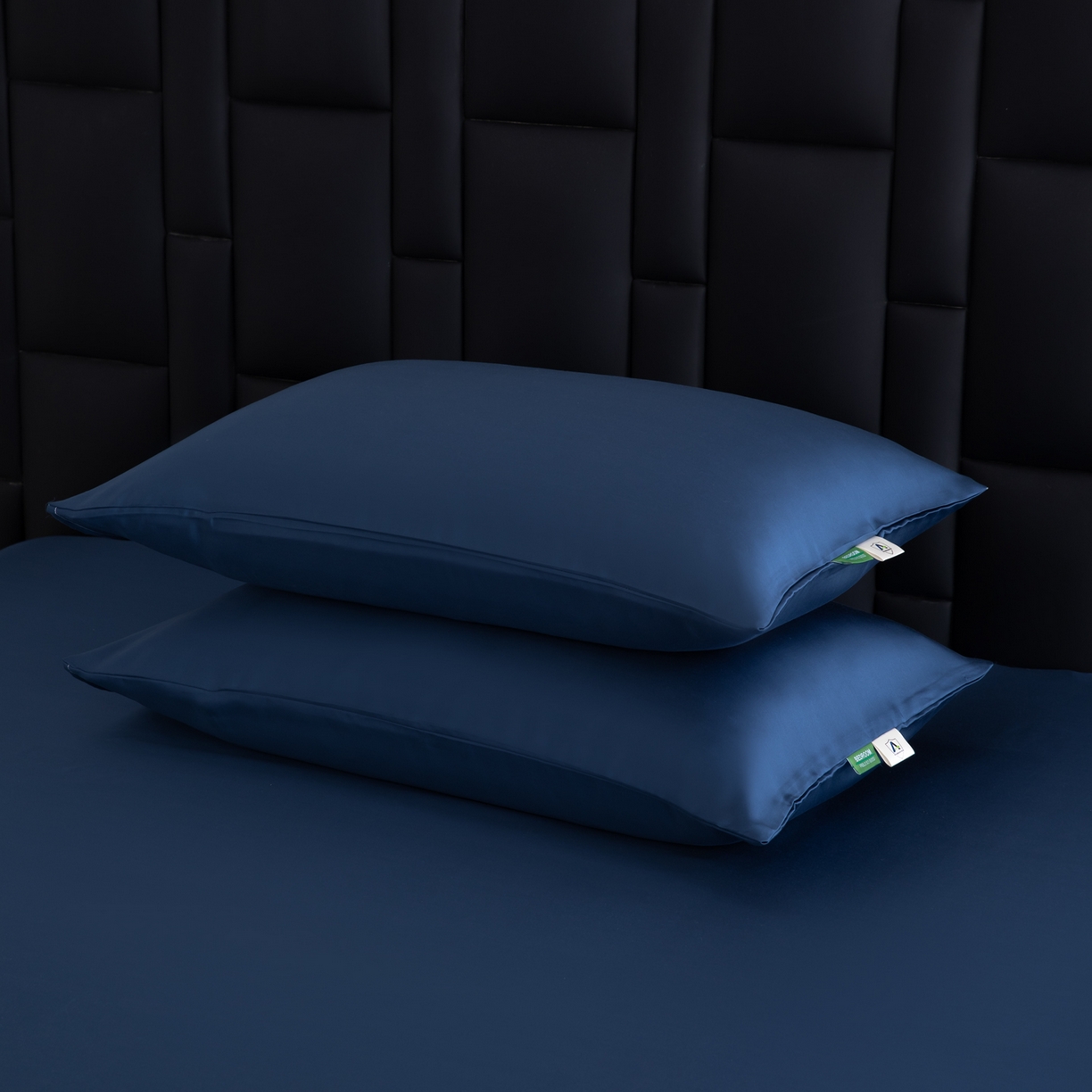 91家纺网 家纺一手货源 找家纺 眠博士 2026新款60S莱赛尔天丝枕套单品枕套单件 60S天丝枕套-米亚蓝