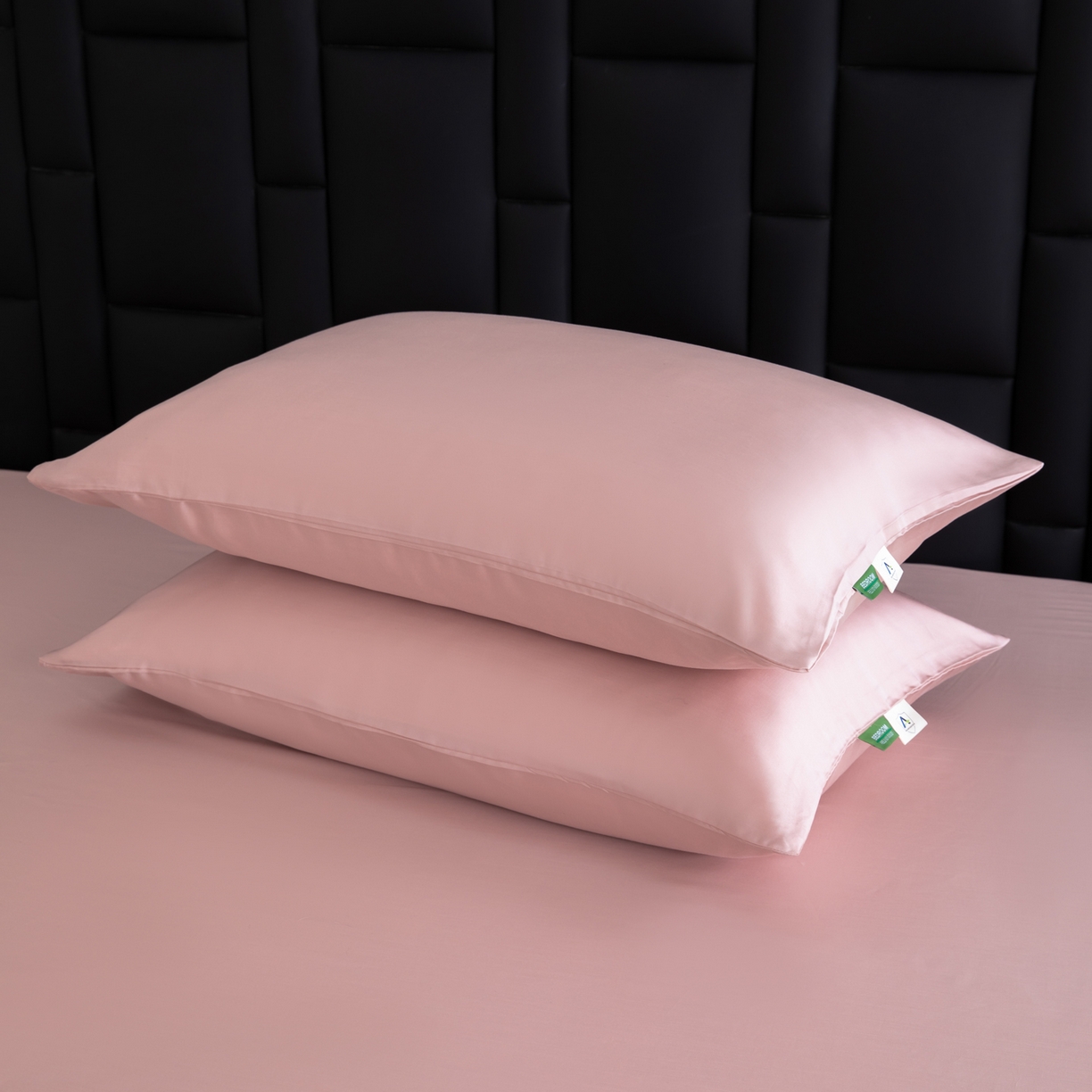 91家纺网 家纺一手货源 找家纺 眠博士 2026新款60S莱赛尔天丝枕套单品枕套单件 60S天丝枕套-藕粉