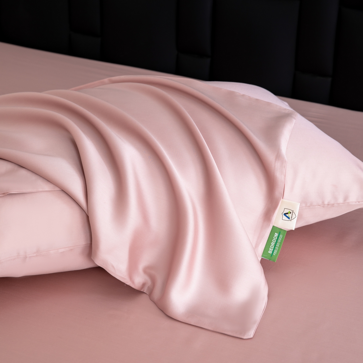 91家纺网 家纺一手货源 找家纺 眠博士 2026新款60S莱赛尔天丝枕套单品枕套单件 60S天丝枕套-藕粉