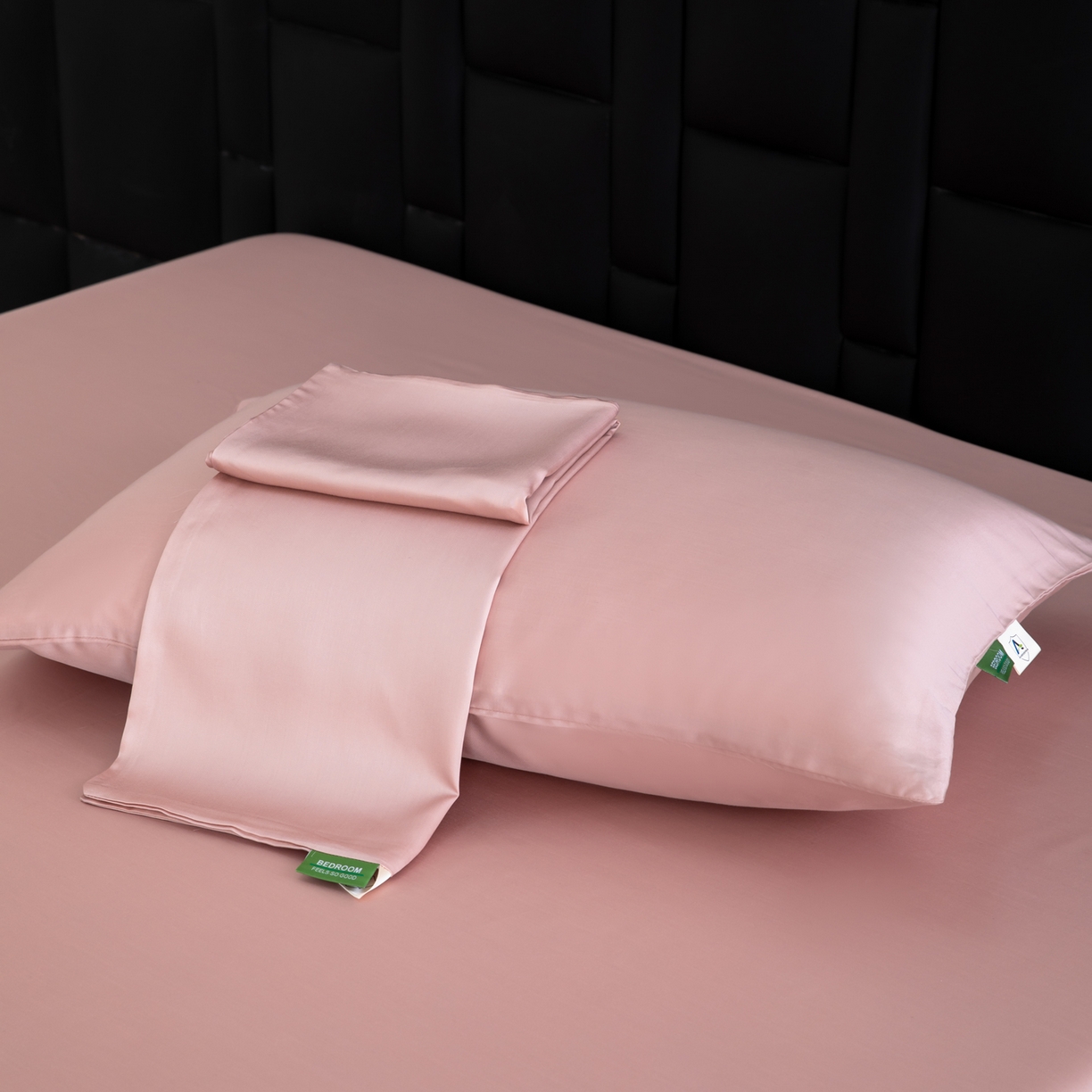 91家纺网 家纺一手货源 找家纺 眠博士 2026新款60S莱赛尔天丝枕套单品枕套单件 60S天丝枕套-藕粉