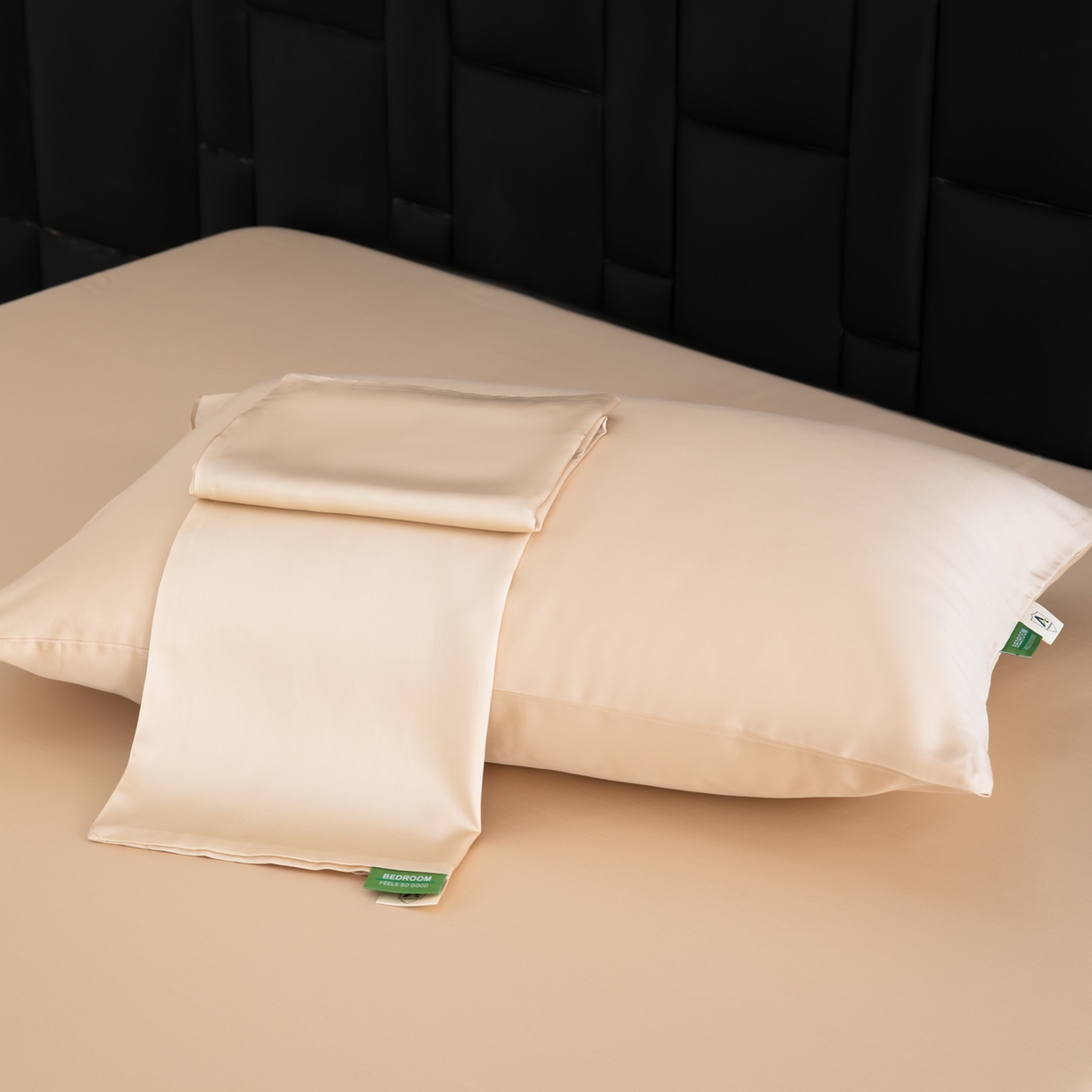 91家纺网 家纺一手货源 找家纺 眠博士 2026新款60S莱赛尔天丝枕套单品枕套单件 60S天丝枕套-浅茶色