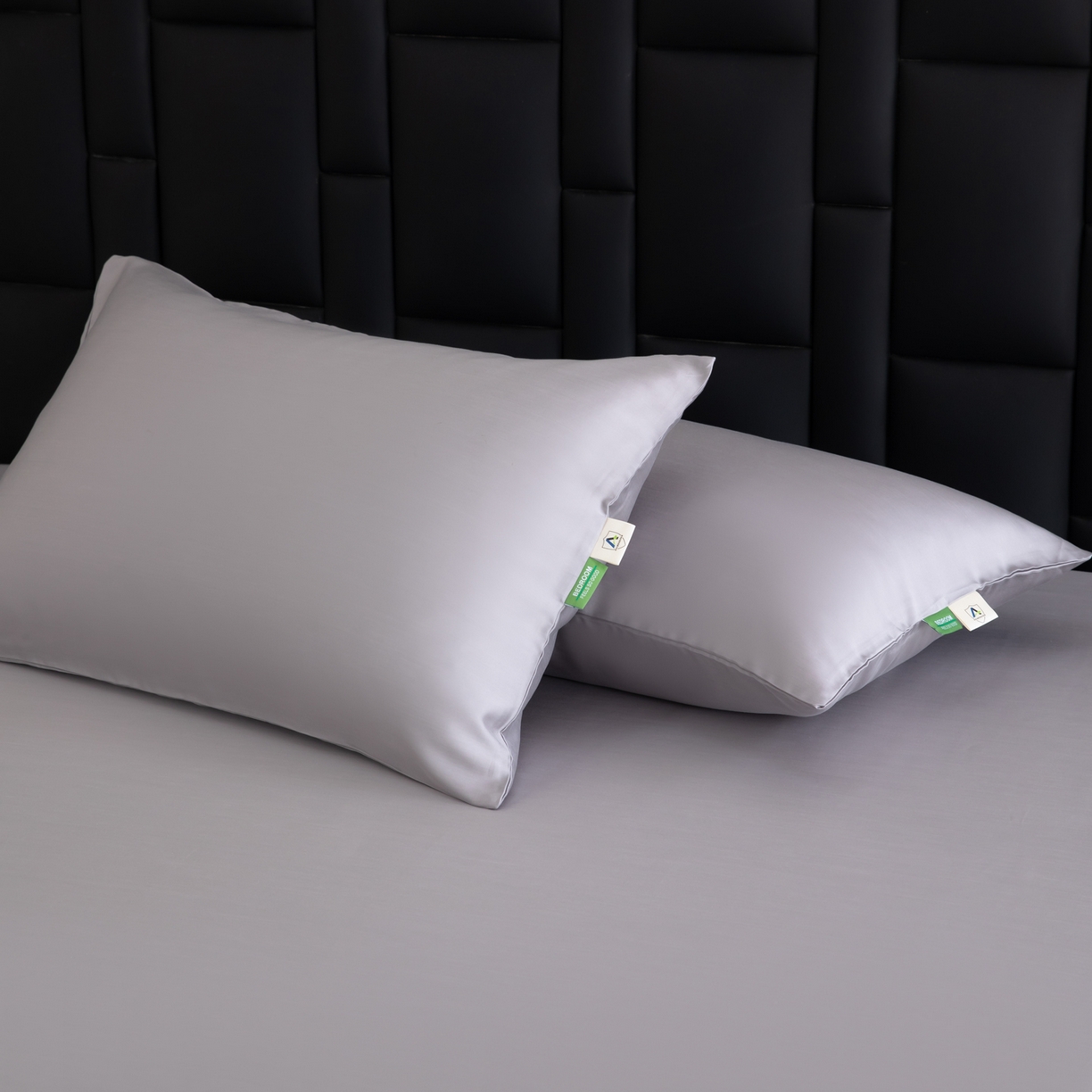 91家纺网 家纺一手货源 找家纺 眠博士 2026新款60S莱赛尔天丝枕套单品枕套单件 60S天丝枕套-烟灰