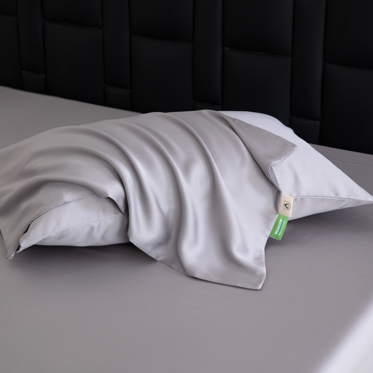 91家纺网 家纺一手货源 找家纺 眠博士 2026新款60S莱赛尔天丝枕套单品枕套单件 60S天丝枕套-烟灰