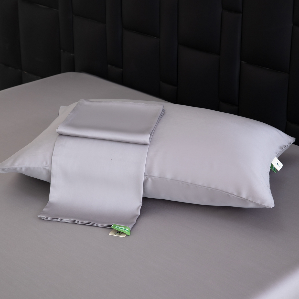 91家纺网 家纺一手货源 找家纺 眠博士 2026新款60S莱赛尔天丝枕套单品枕套单件 60S天丝枕套-烟灰