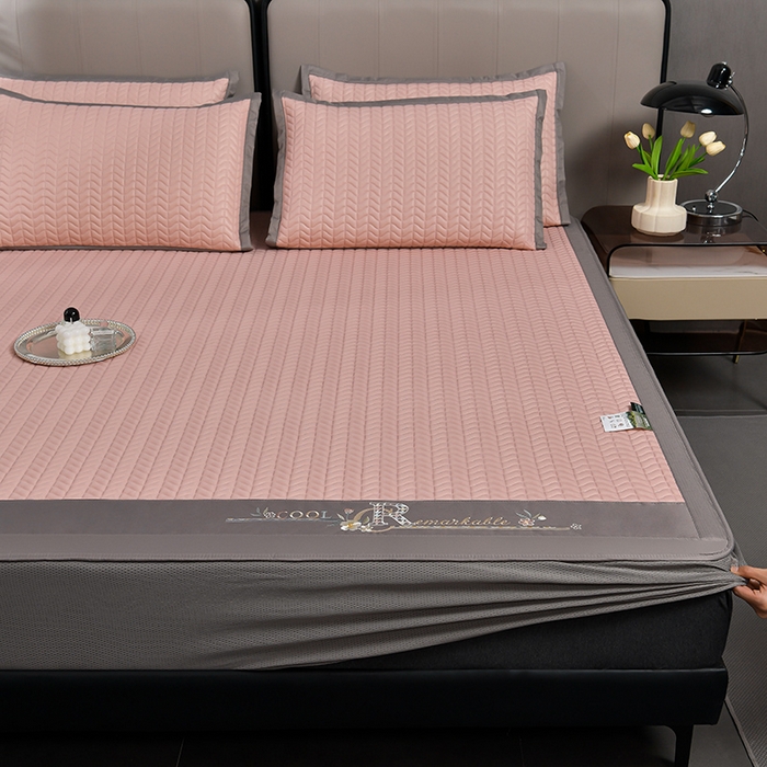 （总）小牛席业 2026新款CR冷感乳胶席（床笠款）凉席藤席冰藤席竹席空调席草席冰丝席豆豆席乳胶席三件套