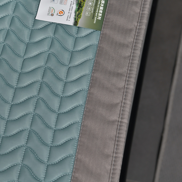 91家纺网 家纺一手货源 找家纺 小牛席业 2026新款CR冷感乳胶席（床笠款）凉席藤席冰藤席竹席空调席草席冰丝席豆豆席乳胶席三件套 CR冷感乳胶席床笠款-宝石蓝