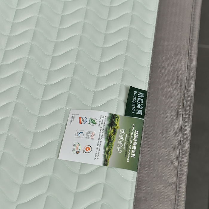 91家纺网 家纺一手货源 找家纺 小牛席业 2026新款CR冷感乳胶席（床笠款）凉席藤席冰藤席竹席空调席草席冰丝席豆豆席乳胶席三件套 CR冷感乳胶席床笠款-水绿