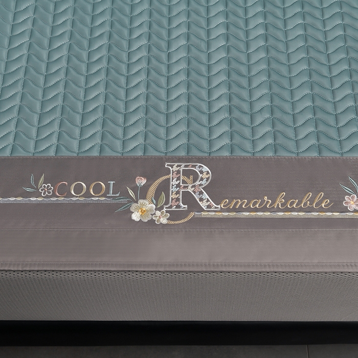 91家纺网 家纺一手货源 找家纺 小牛席业 2026新款CR冷感乳胶席（床笠款）凉席藤席冰藤席竹席空调席草席冰丝席豆豆席乳胶席三件套 CR冷感乳胶席床笠款-宝石蓝