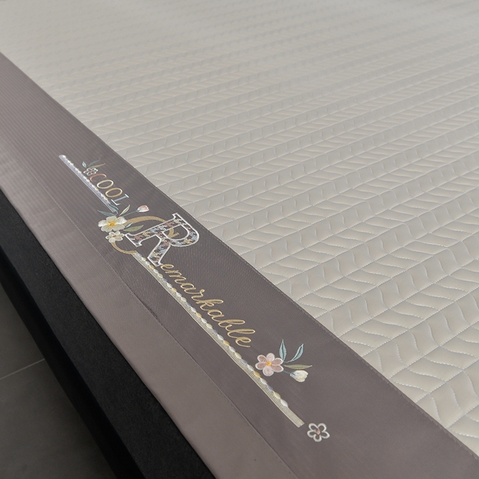 91家纺网 家纺一手货源 找家纺 小牛席业 2026新款CR冷感乳胶席（床笠款）凉席藤席冰藤席竹席空调席草席冰丝席豆豆席乳胶席三件套 CR冷感乳胶席床笠款-烟灰