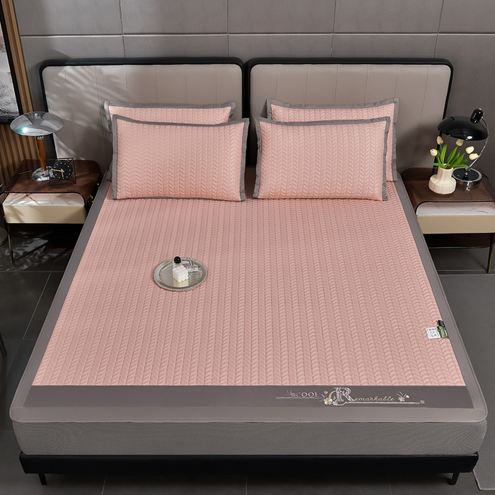 91家纺网 家纺一手货源 找家纺 （总）小牛席业 2026新款CR冷感乳胶席（床笠款）凉席藤席冰藤席竹席空调席草席冰丝席豆豆席乳胶席三件套