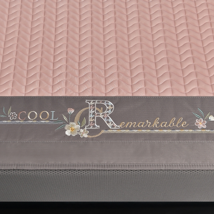 91家纺网 家纺一手货源 找家纺 小牛席业 2026新款CR冷感乳胶席（床笠款）凉席藤席冰藤席竹席空调席草席冰丝席豆豆席乳胶席三件套 CR冷感乳胶席床笠款-豆沙