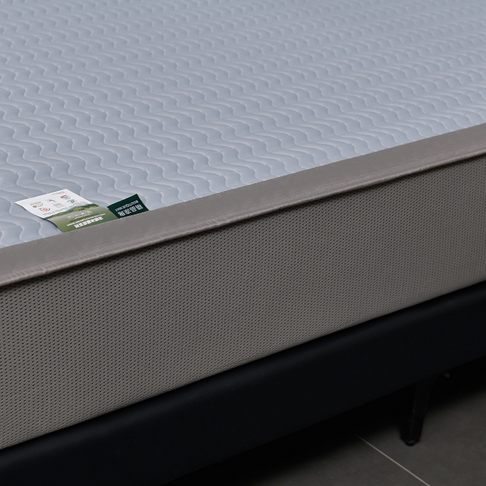 91家纺网 家纺一手货源 找家纺 小牛席业 2026新款CR冷感乳胶席（床笠款）凉席藤席冰藤席竹席空调席草席冰丝席豆豆席乳胶席三件套 CR冷感乳胶席床笠款-浅灰