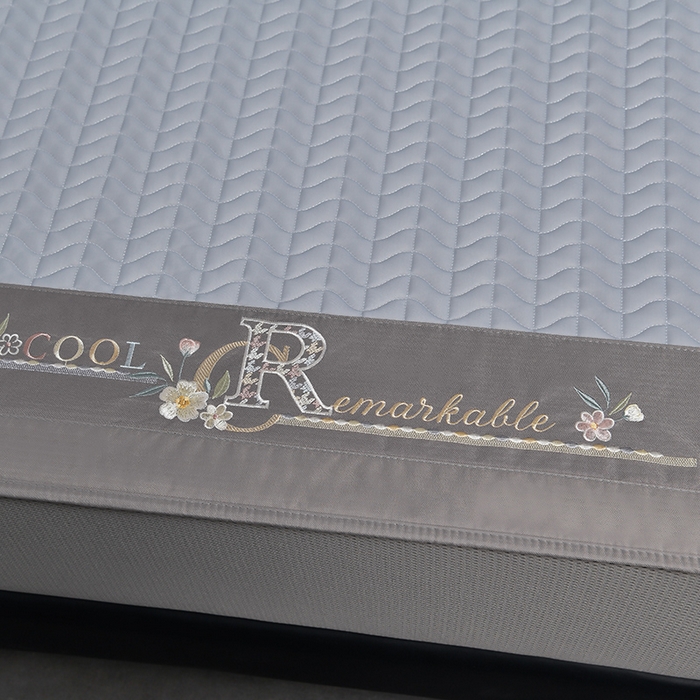 91家纺网 家纺一手货源 找家纺 小牛席业 2026新款CR冷感乳胶席（床笠款）凉席藤席冰藤席竹席空调席草席冰丝席豆豆席乳胶席三件套 CR冷感乳胶席床笠款-浅灰