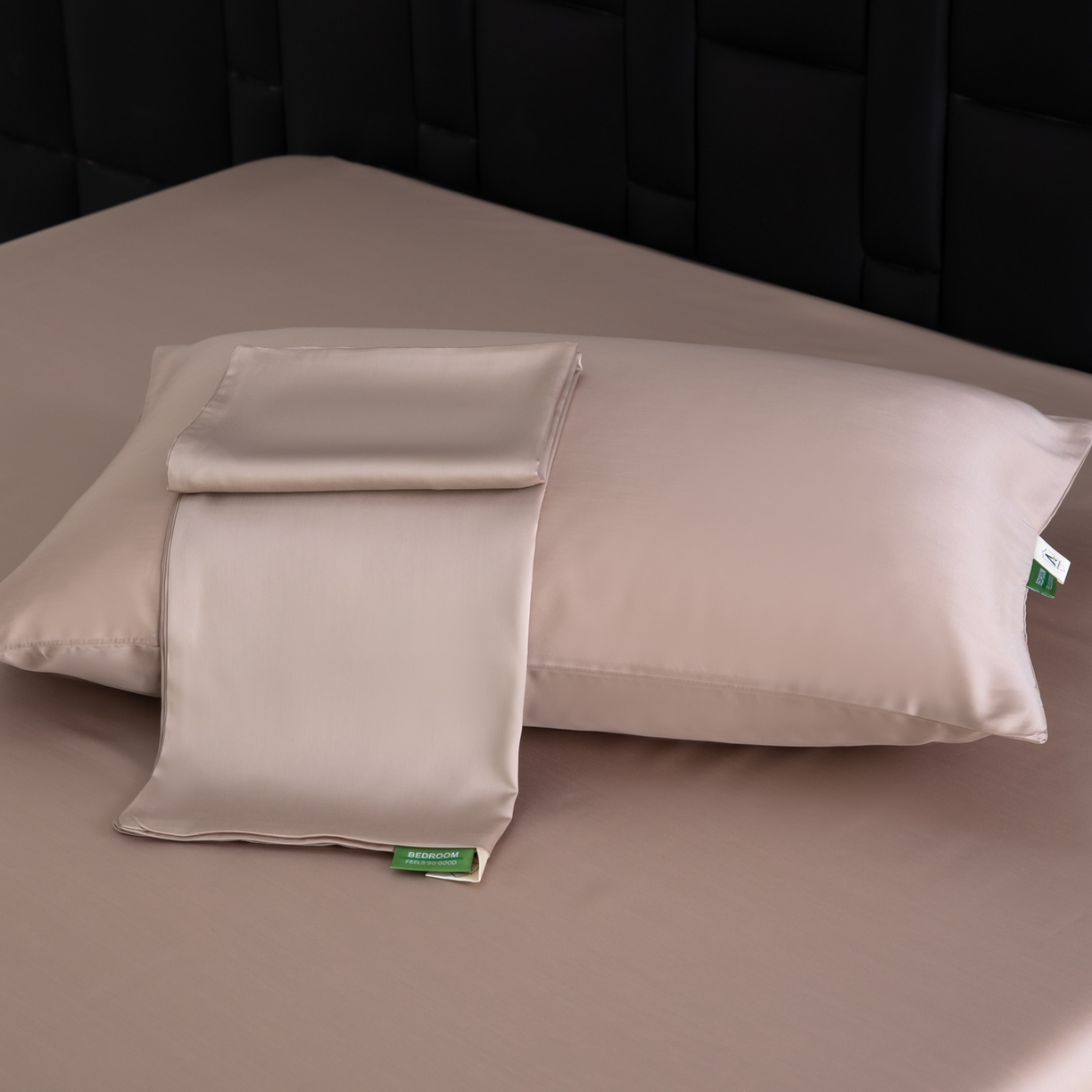 91家纺网 家纺一手货源 找家纺 眠博士 2026新款60S莱赛尔天丝枕套单品枕套单件 60S天丝枕套-中茶色