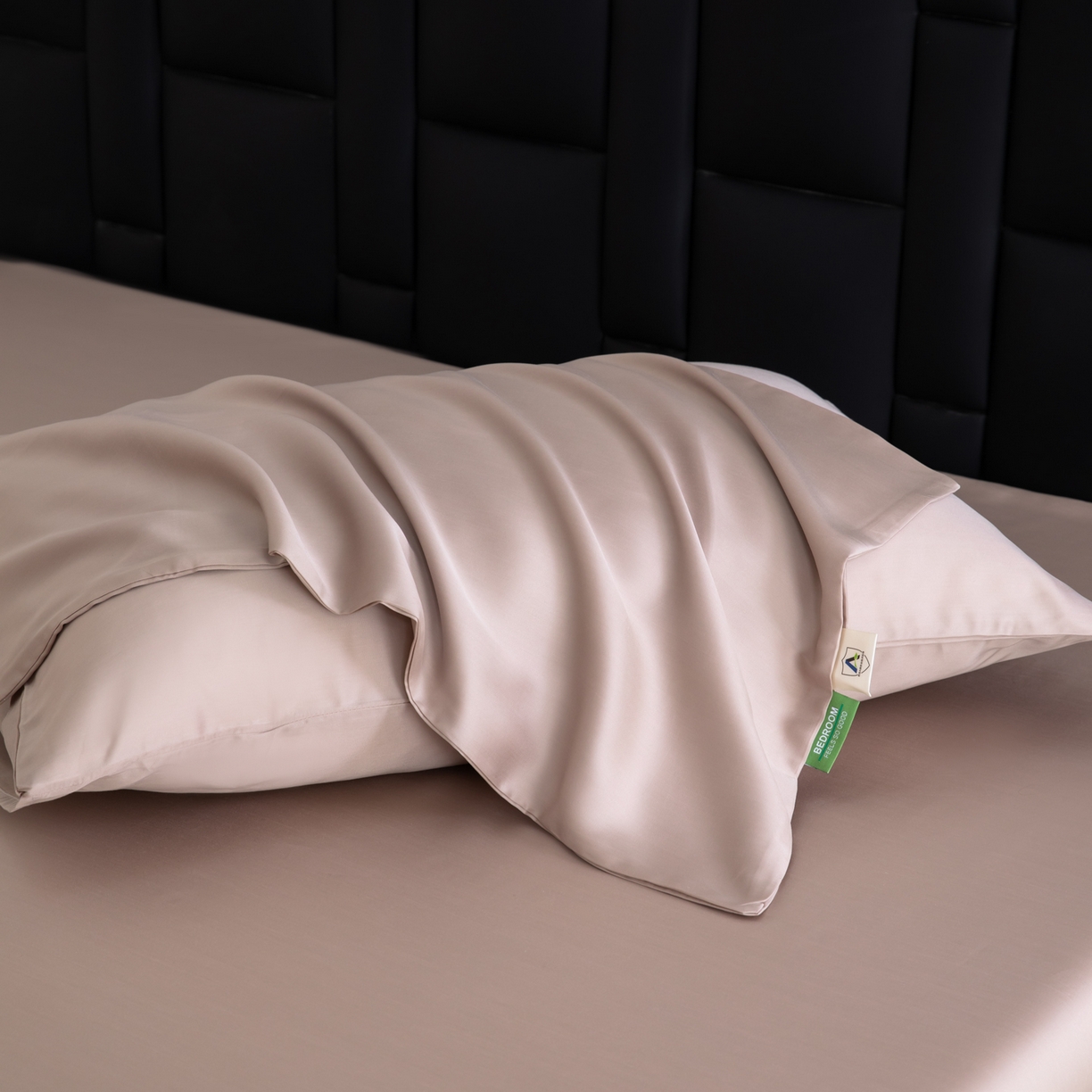 91家纺网 家纺一手货源 找家纺 眠博士 2026新款60S莱赛尔天丝枕套单品枕套单件 60S天丝枕套-中茶色