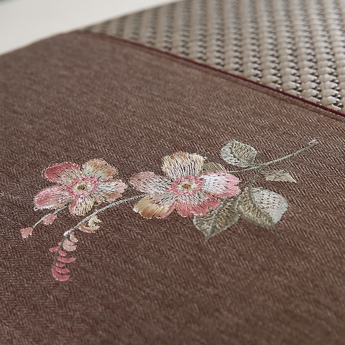 91家纺网 家纺一手货源 找家纺 （总）小牛席业 2026新款冰藤夏凉枕【中式刺绣】系列枕套凉枕套夏天枕套冰丝枕套竹枕套藤枕套冰藤枕套