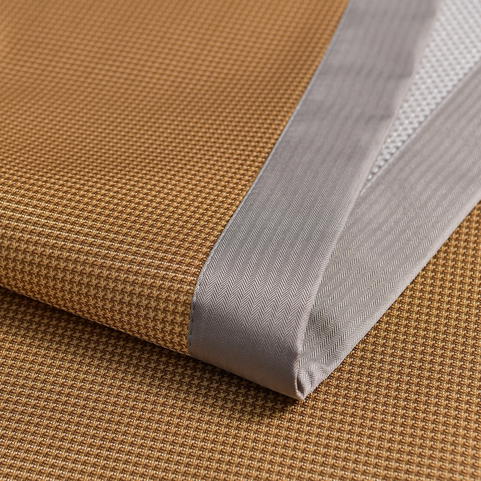 91家纺网 家纺一手货源 找家纺 小牛席业 2026新款小千鸟格-甜蜜夏日冰丝席系列凉席藤席冰藤席竹席空调席草席冰丝席豆豆席乳胶席三件套 甜蜜夏日冰丝席-咖色