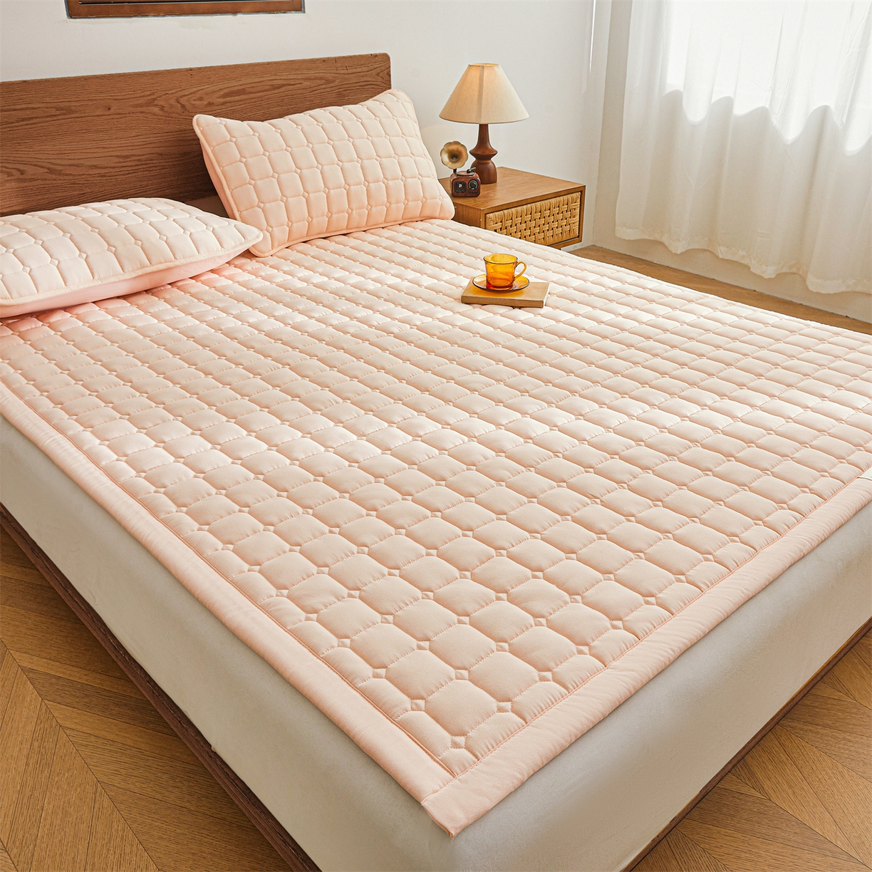 91家纺网 家纺一手货源 找家纺 （总）雯豆家纺 2026春夏新款老粗布新疆棉花床垫床护垫加厚隔脏床垫遮盖物