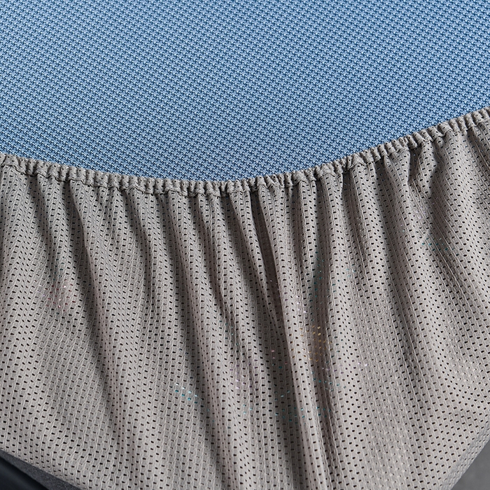 91家纺网 家纺一手货源 找家纺 小牛席业 2026新款小千鸟格-甜蜜夏日冰丝席系列（床笠款）凉席藤席冰藤席竹席空调席草席冰丝席豆豆席乳胶席三件 甜蜜夏日冰丝席-（床笠款)蓝色