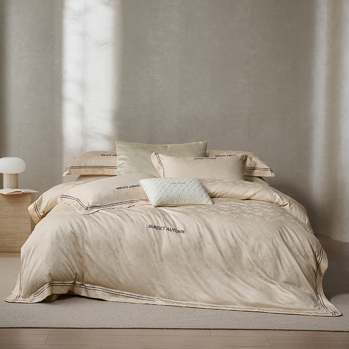 91家纺网 家纺一手货源 找家纺 （总）诗黛尔 2026春夏新款天棉缎刺绣-新竹韵系列