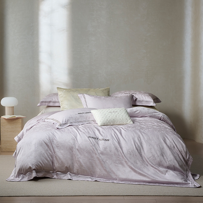 91家纺网 家纺一手货源 找家纺 （总）诗黛尔 2026春夏新款天棉缎刺绣-新竹韵系列