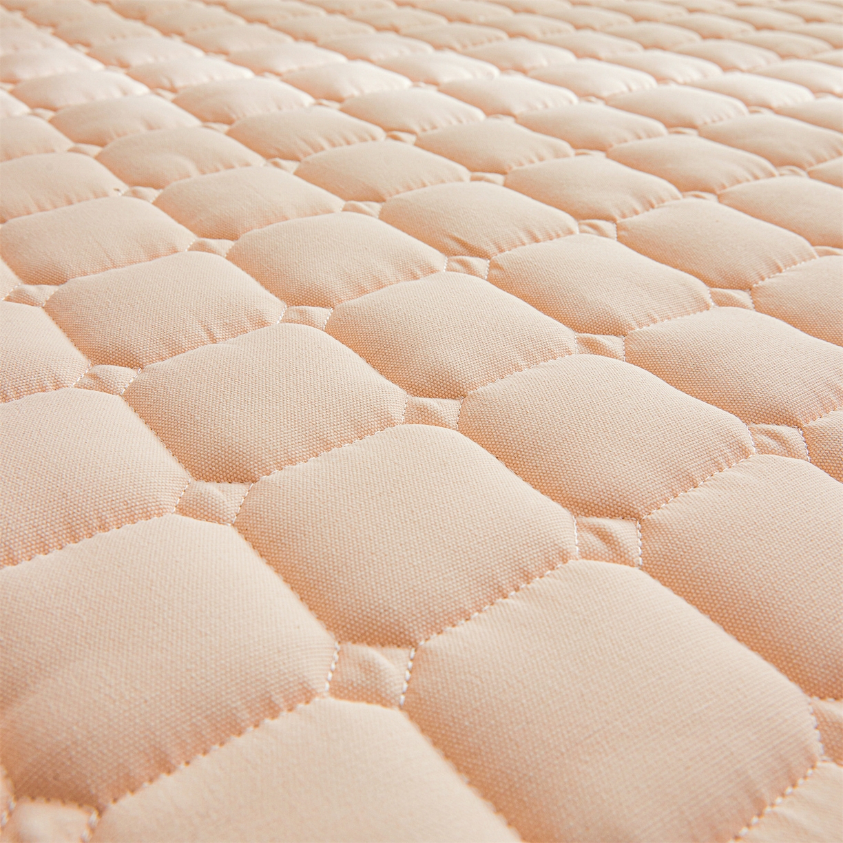 91家纺网 家纺一手货源 找家纺 雯豆家纺 2026春夏新款老粗布新疆棉花床垫床护垫加厚隔脏床垫遮盖物 老粗布-奶咖