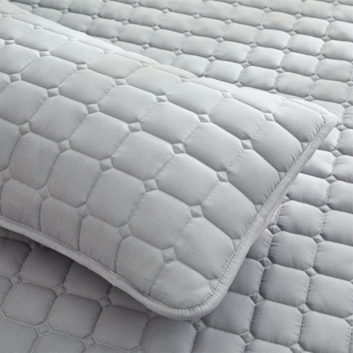 91家纺网 家纺一手货源 找家纺 雯豆家纺 2026春夏新款老粗布新疆棉花床垫床护垫加厚隔脏床垫遮盖物 老粗布-暮云灰